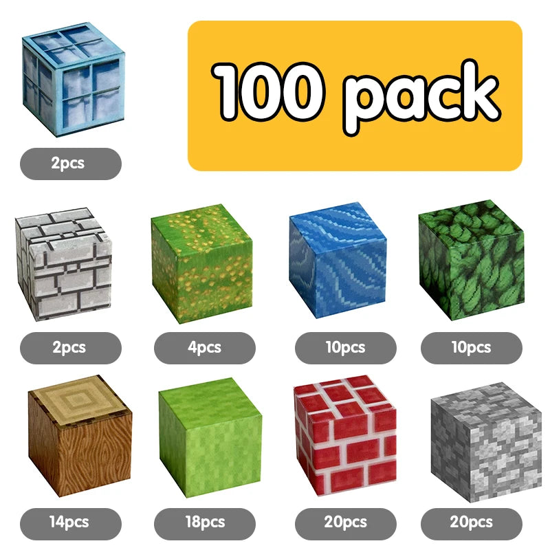 100pcs Magnetic Blocks Set – Construction Toy