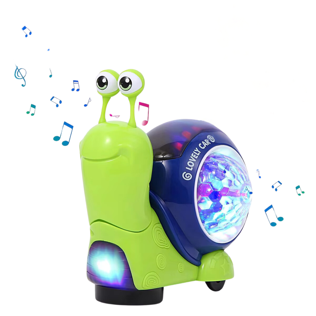 Interactive Crawling Snail Baby Toy (Green)