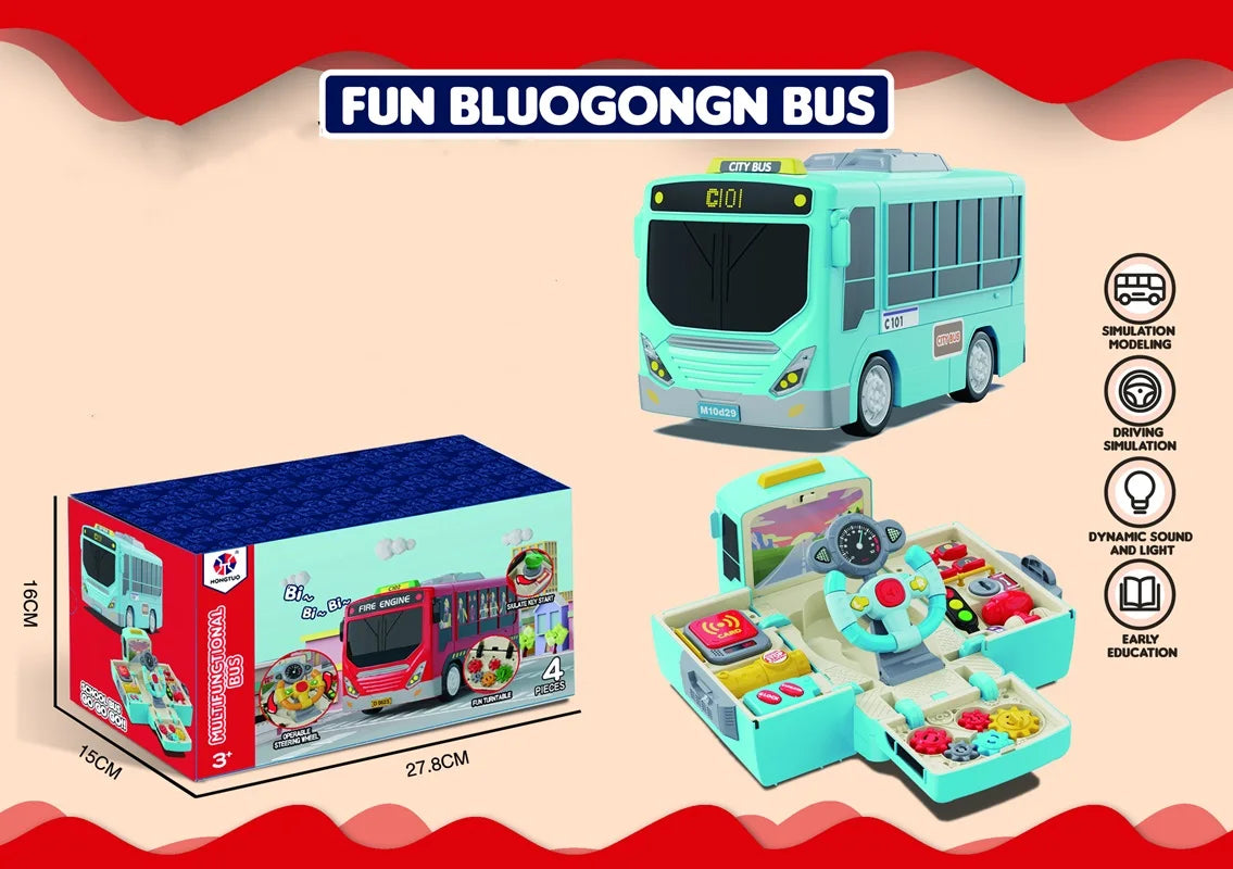 Montessori Interactive Bus Toy
