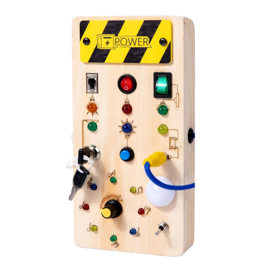 Montessori Busy Board with LED Light