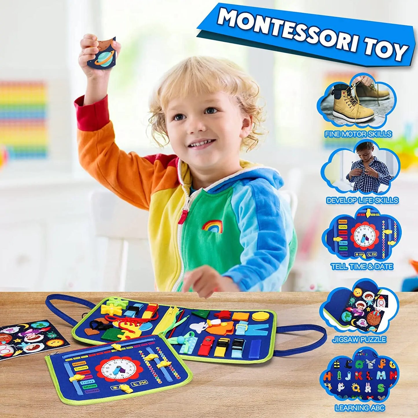 Montessori Busy Book for Toddlers