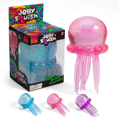 NeeDoh Jelly Squish Squeezy Stretchy Jellyfish Fidget Toy