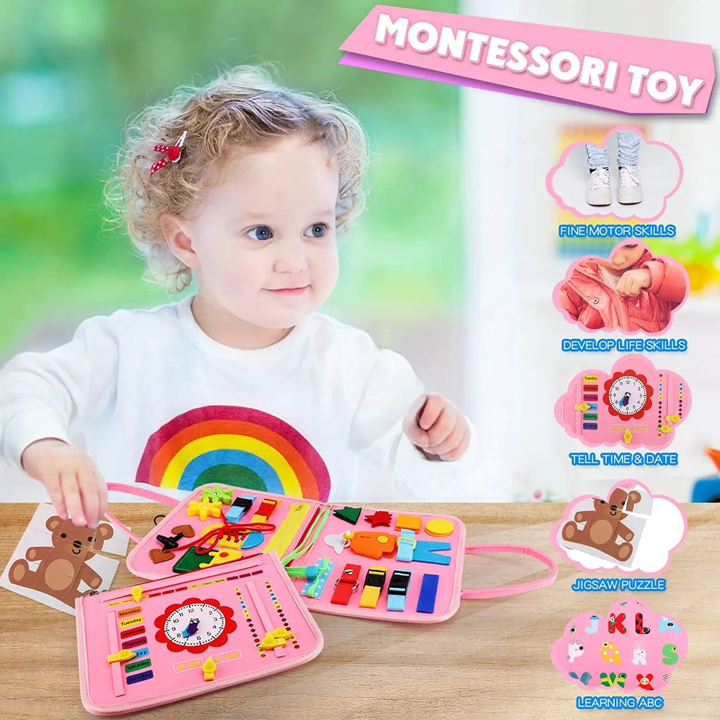 Montessori Busy Book for Toddlers