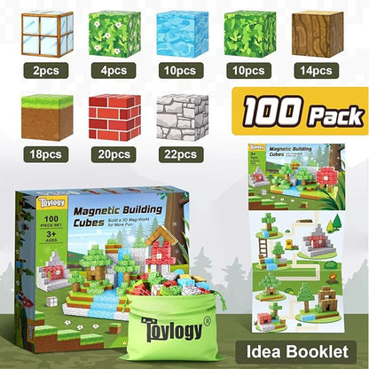 100pcs Magnetic Blocks Set – Construction Toy