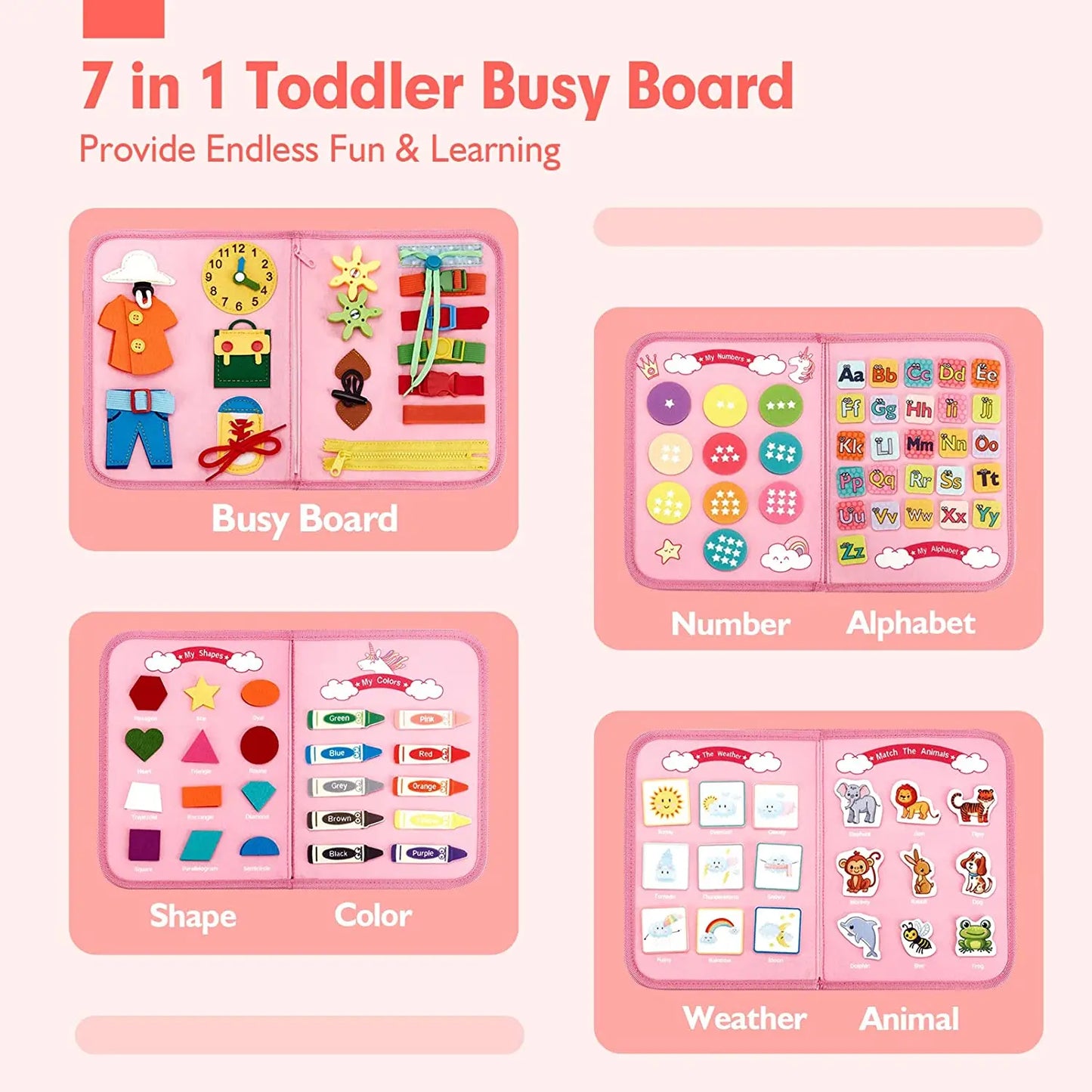 Montessori Busy Book for Toddlers
