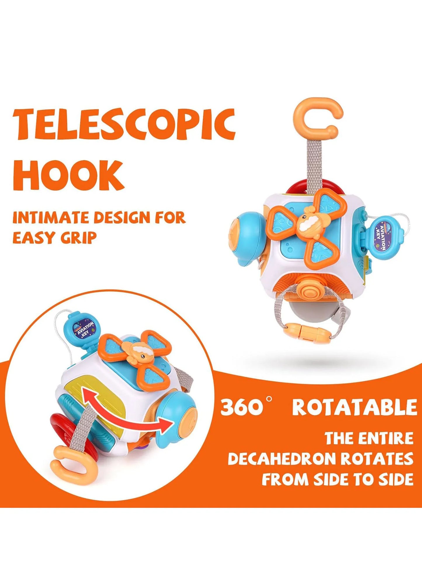 Montessori Baby Busy Board Cube