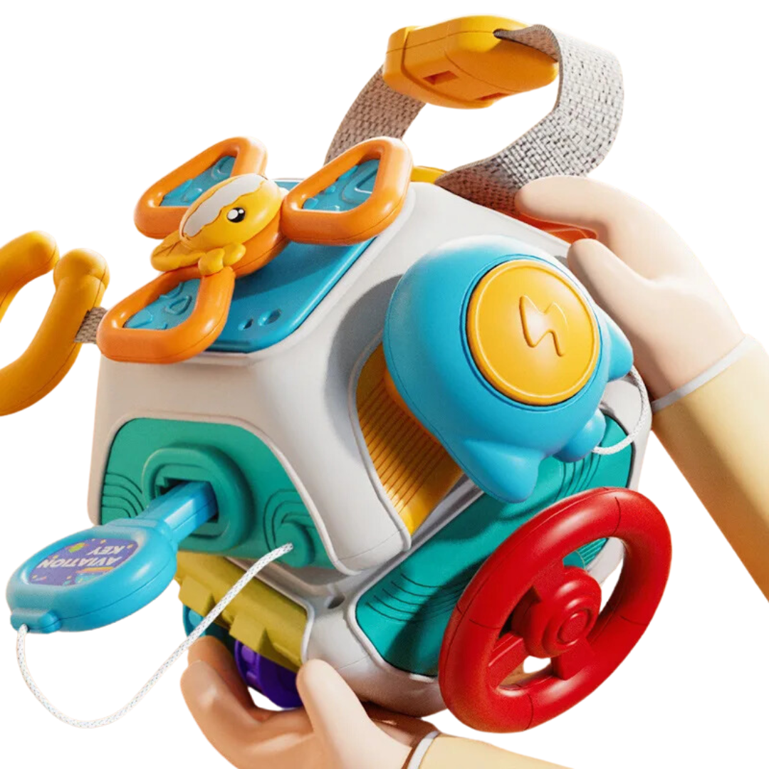 Montessori Baby Busy Board Cube