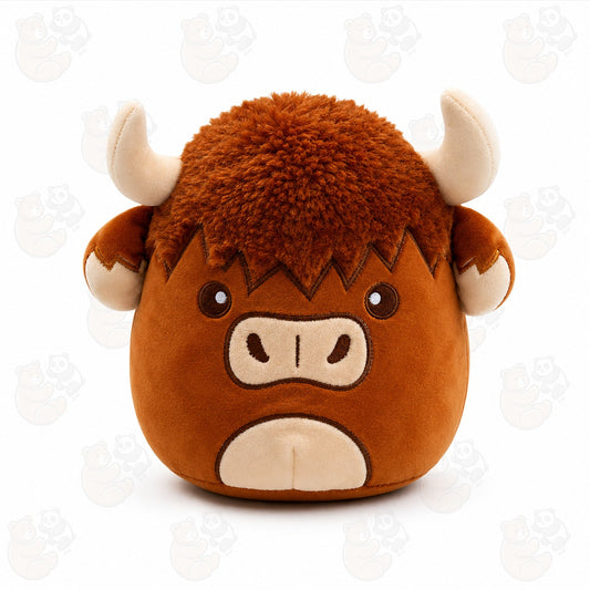 Squidglys Highland Coo Cow Plush Toy
