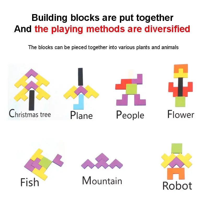 Wooden Logic Puzzle Set – Early Education Game